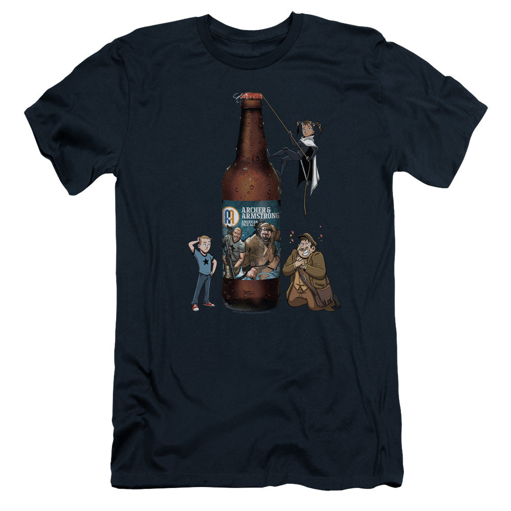Archer & Armstrong Ale Slim Fit Mens T Shirt Navy Blue Hoodie, Sweatshirt | CiraTrend.com