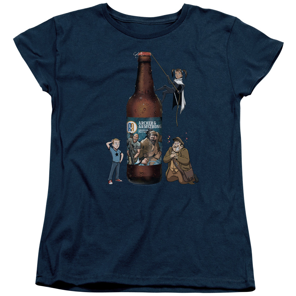 Archer & Armstrong Ale Womens T Shirt Navy Blue Hoodie, Sweatshirt | CiraTrend.com