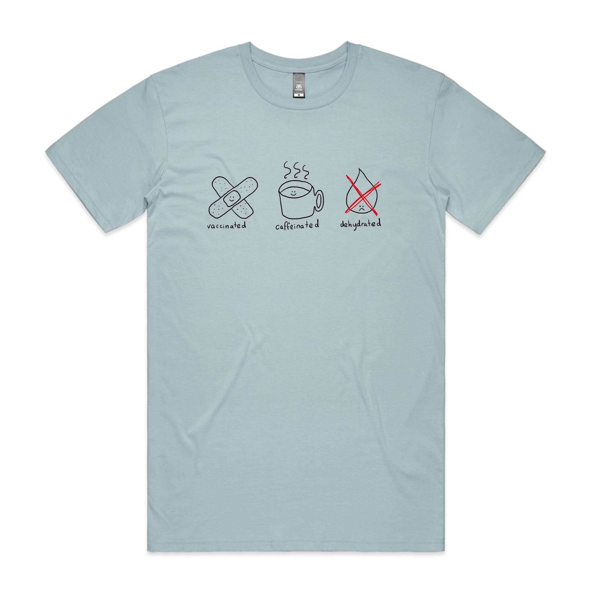 Vaccinated Caffeinated Dehydrated Tee Hoodie, Sweatshirt | CiraTrend.com (Image 1)