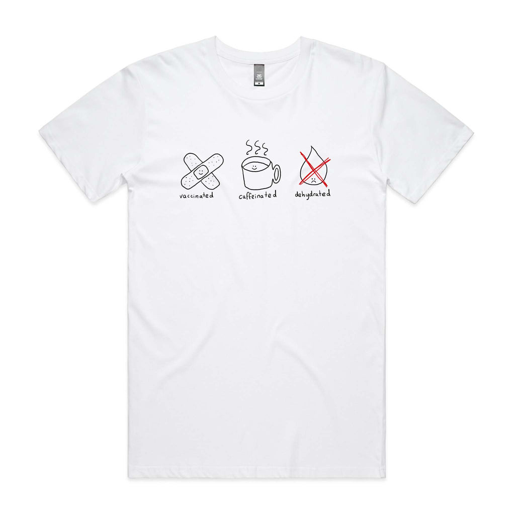 Vaccinated Caffeinated Dehydrated Tee Hoodie, Sweatshirt | CiraTrend.com (Image 2)