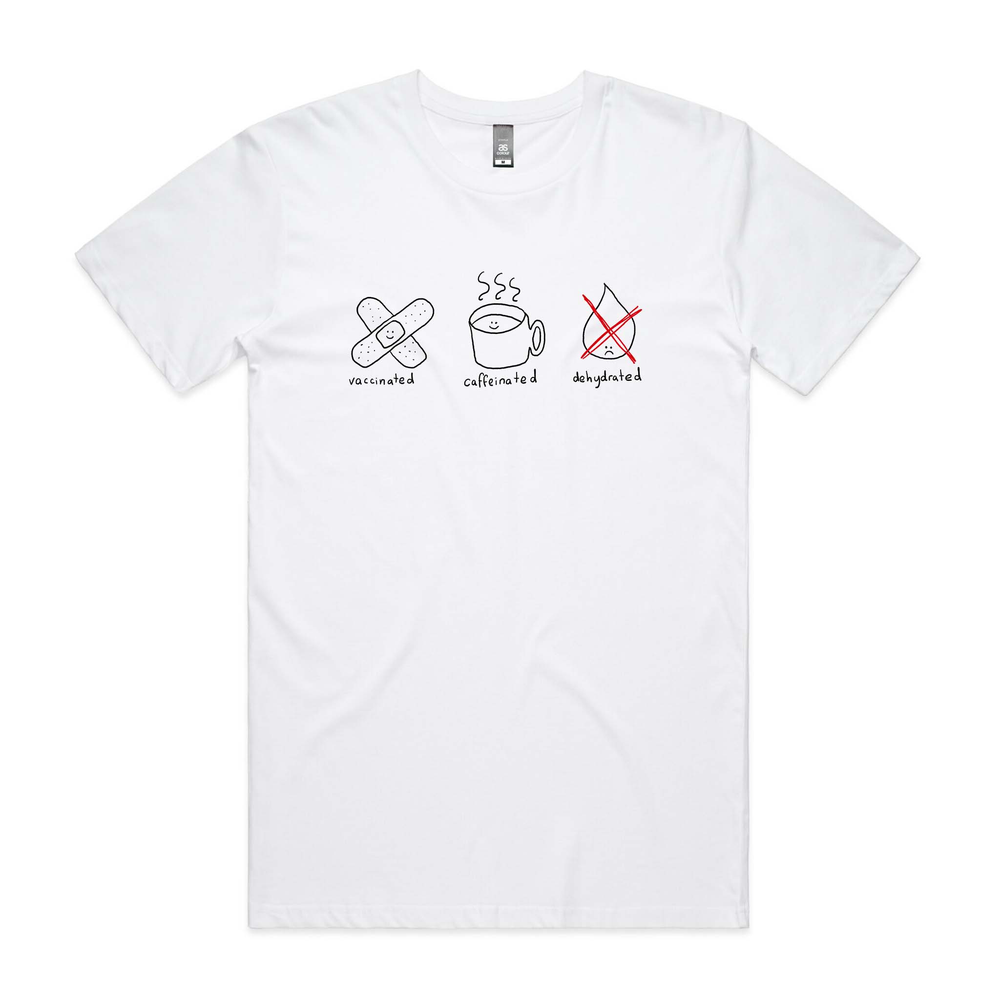 Vaccinated Caffeinated Dehydrated Tee Hoodie, Sweatshirt | CiraTrend.com (Image 2)