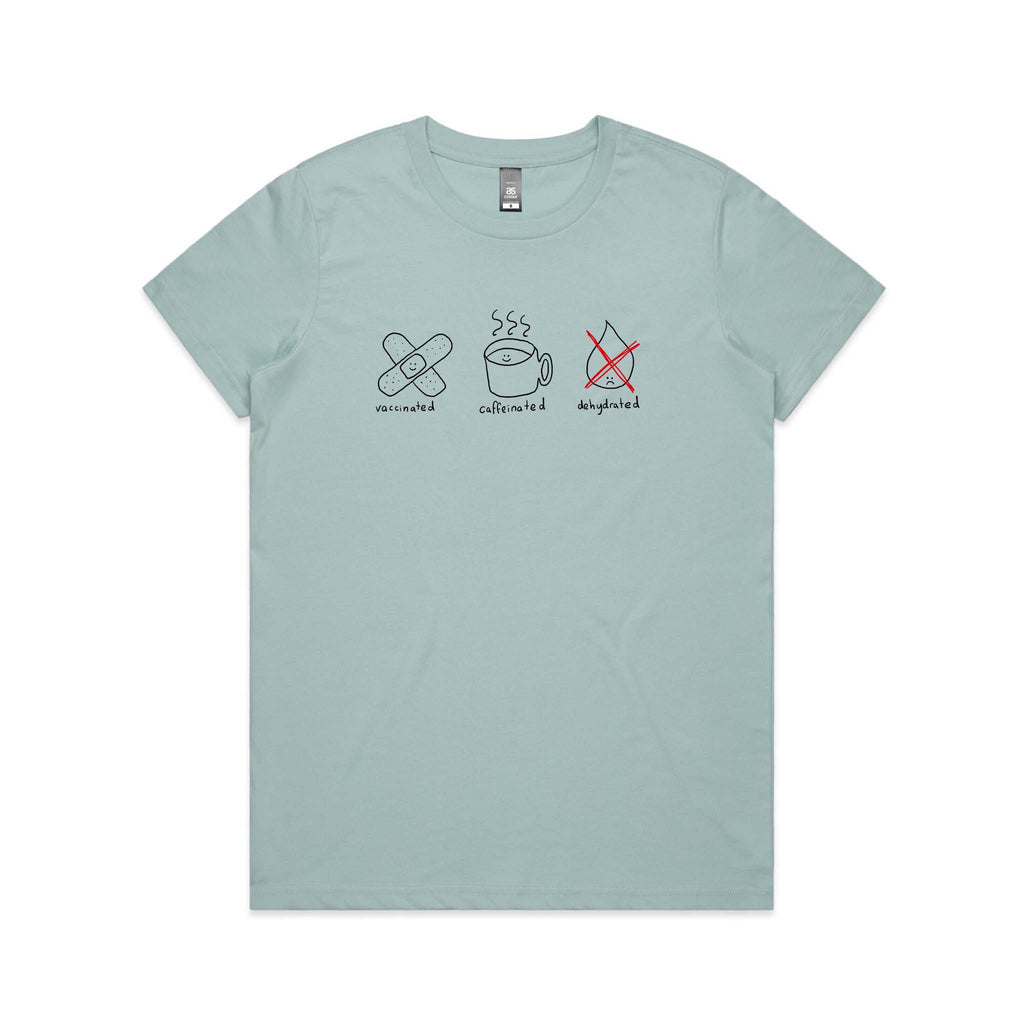 Vaccinated Caffeinated Dehydrated Tee Hoodie, Sweatshirt | CiraTrend.com (Image 3)