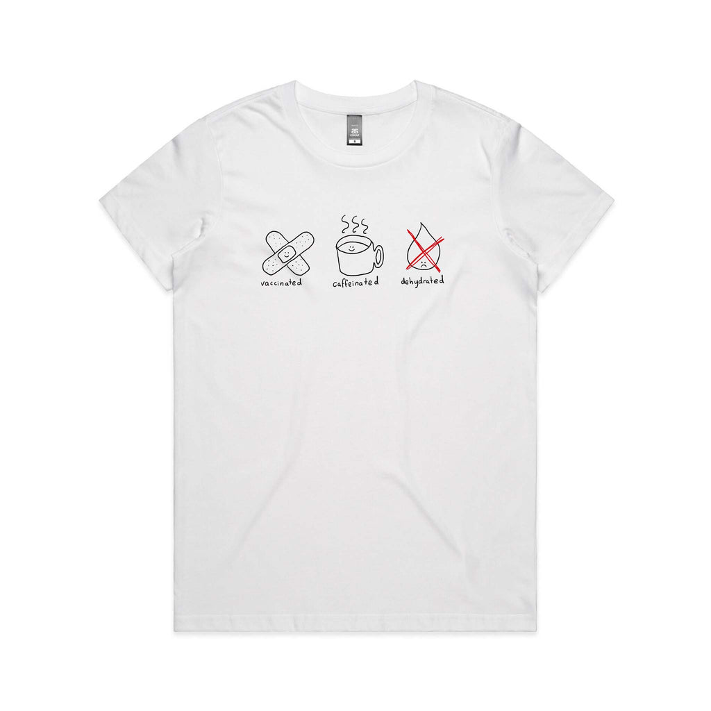 Vaccinated Caffeinated Dehydrated Tee Hoodie, Sweatshirt | CiraTrend.com (Image 4)