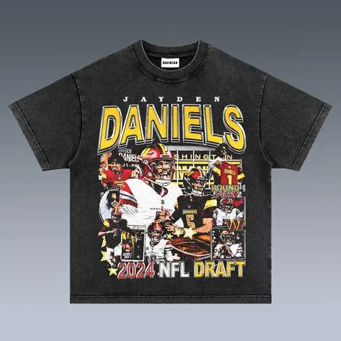VINTAGE TEE | JAYDEN DANIELS 9.20 Hoodie, Sweatshirt | CiraTrend.com