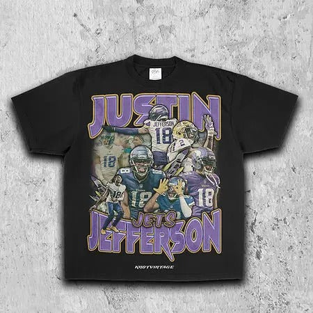 VINTAGE TEE | Justin Jefferson Tee Hoodie, Sweatshirt | CiraTrend.com