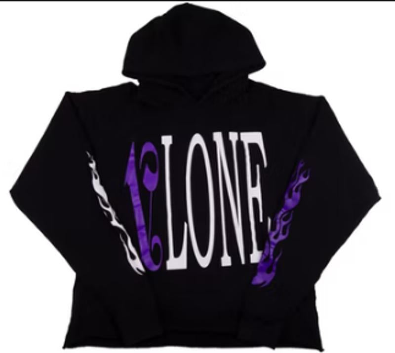VLONE x Palm Angels Hoodie Black Purple (VLOW082) 2018 Men's Size S-XL T-Shirts, Sweatshirt | CiraTrend.com