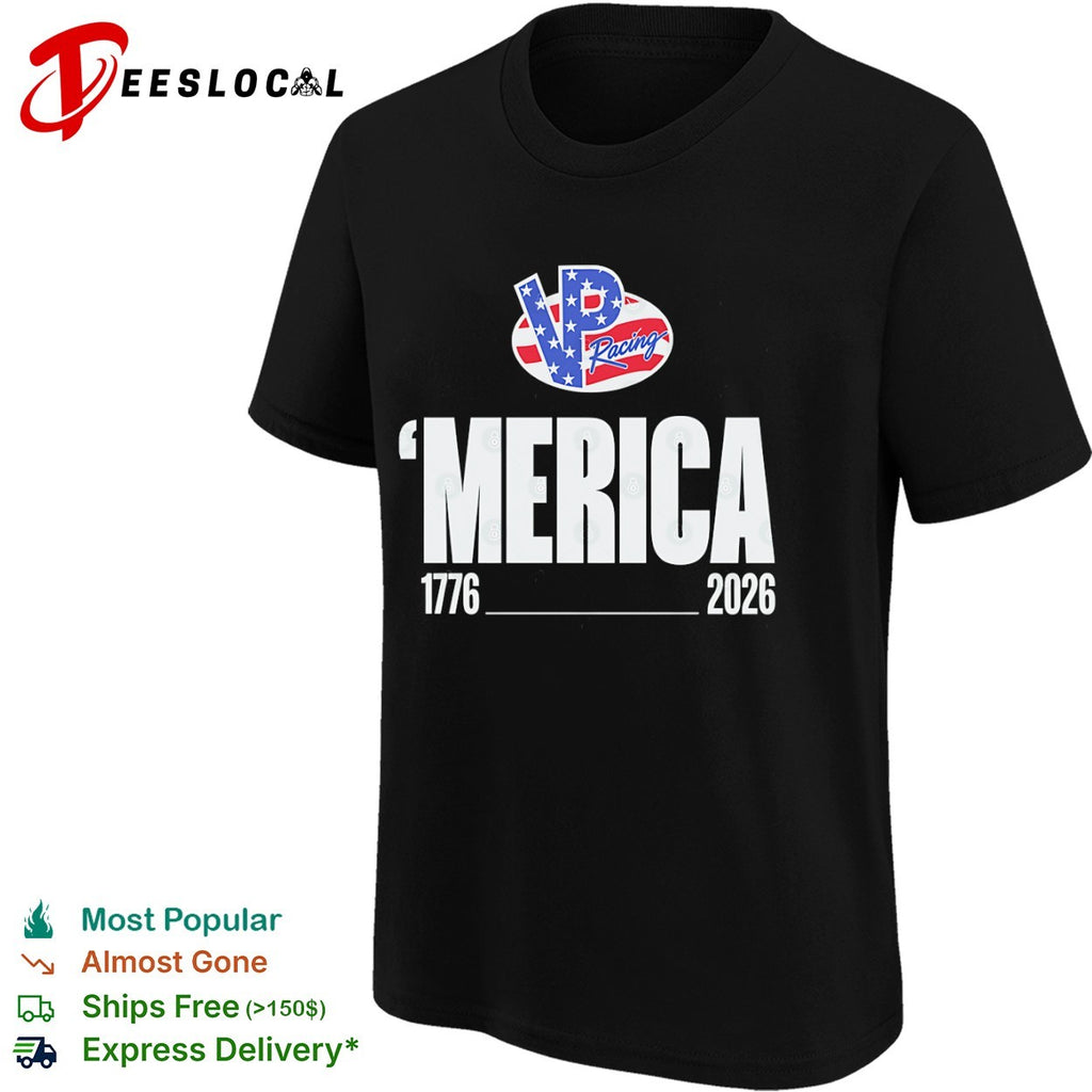 VP Racing ‘Merica 1776 2026 Patriotic Logo American Flag Inspired Racing shirt