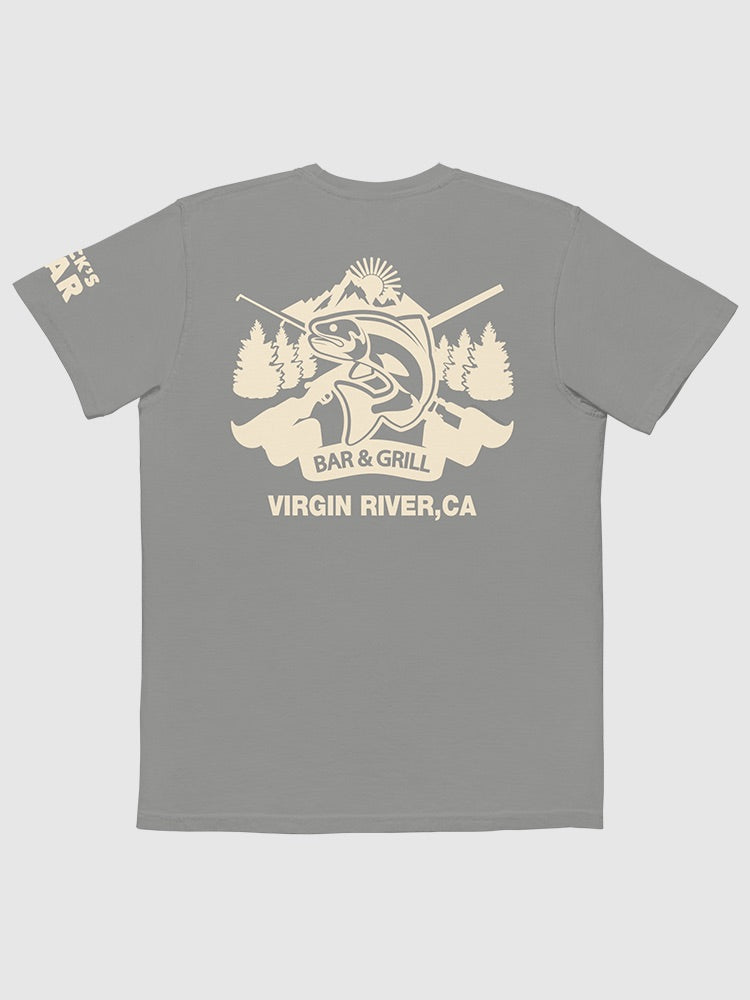 Virgin River Jack's Bar Comfort Colors Pocket T-Shirt Hoodie, Sweatshirt | CiraTrend.com (Image 1)