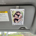 Valentine's Gift for Him - Personalized Car Visor Photo Clip, Romantic Boyfriend Gift, Couples Safe Driving Keepsake,...