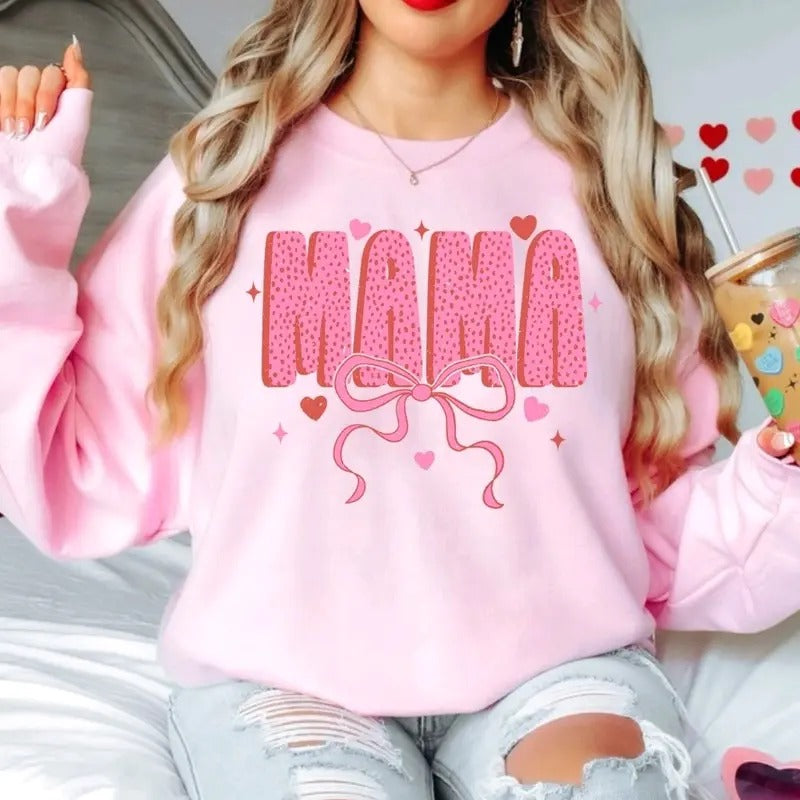Valentines Day Cute Mama - Sweatshirt T-Shirts, Hoodie | CiraTrend.com