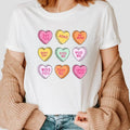 Valentines Day Tshirt, Retro Vintage Conversation Hearts T-Shirt, Valentines Day Shirt for Women, Valentines Day Gift,...
