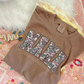 Varsity Camo Mama T shirt  | Espresso comfort colors T shirt top