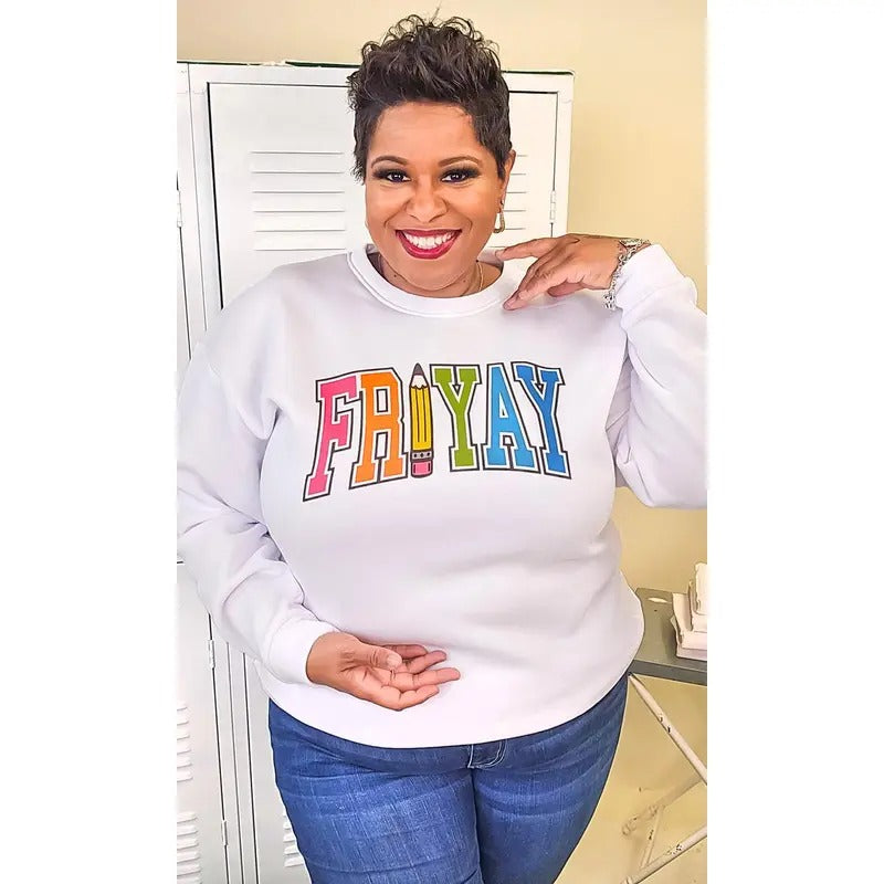 Varsity Fri-Yay Graphic Sweatshirt T-Shirts, Hoodie | CiraTrend.com