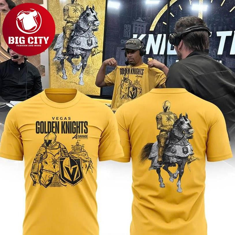 Vegas Golden Knights Realm Of Gold And Ice 2025 Christmas Two Sided Shirt