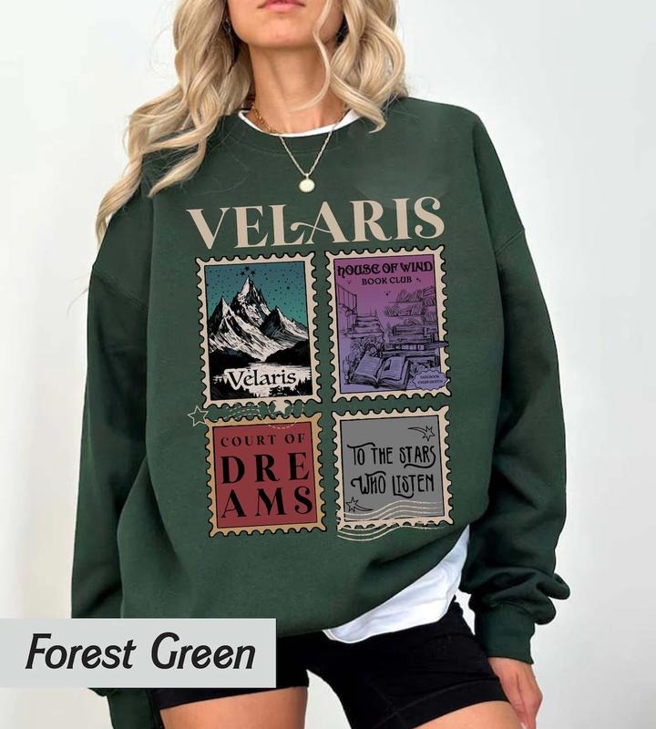 Velaris ACOTAR Sweatshirt, Velaris City Of Starlight Hoodie, The Night Court Crewneck, SJM Merch Sweater, Court of...