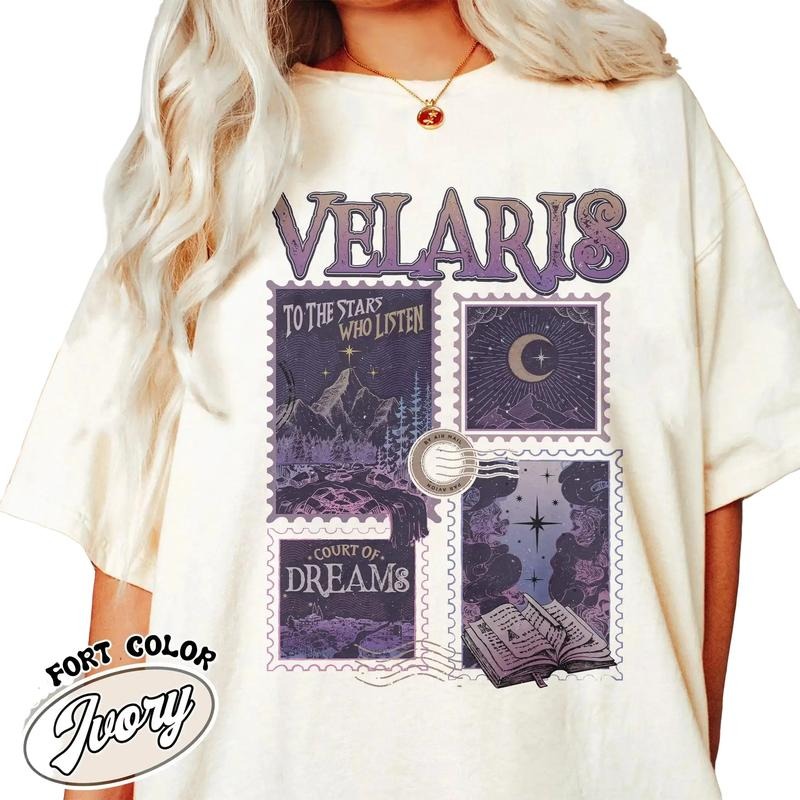 Velaris Acotar Comfort Color Shirt, To The Stars Who Listen Quote Shirt Hoodie, Sweatshirt | CiraTrend.com