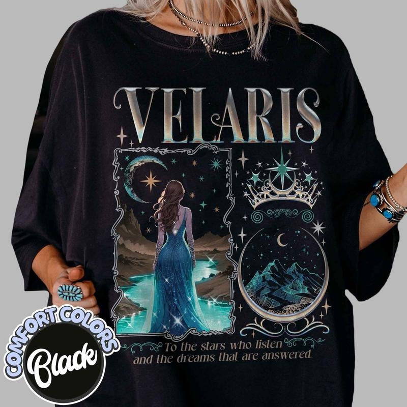 Velaris City of Starlight Acotar Comfort Colors Shirt, The Night Court Shirt, Court Of Dreams, Rhysand, Cassian, Sarah J...