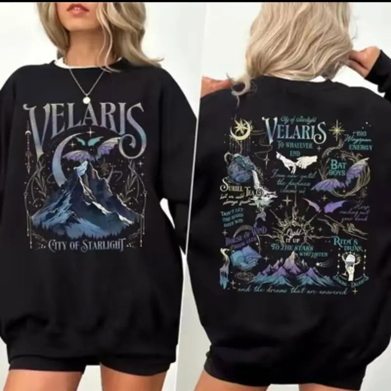 Velaris Sweatshirt, Velaris City Of Starlight Sweatshirt, The Night Court Shirt, Merch Shirt, City of Starlight Sweater...