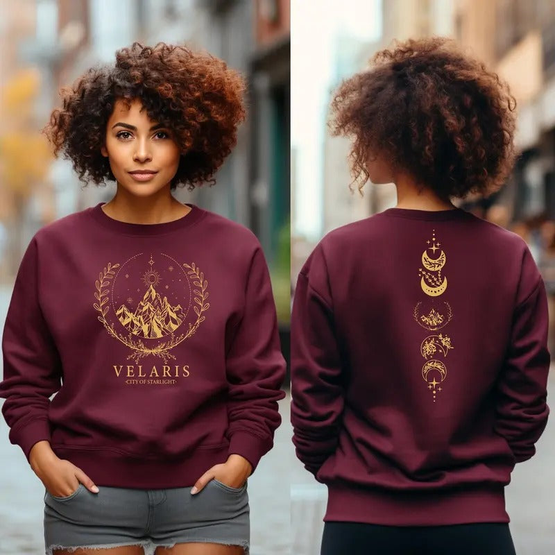 Velaris city of Starlight Sweatshirt, City of Starlight Sweater ,Acotar Crewneck T-Shirts, Hoodie | CiraTrend.com