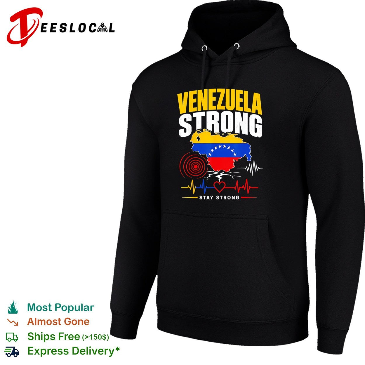 Venezuela strong stay strong map shirt