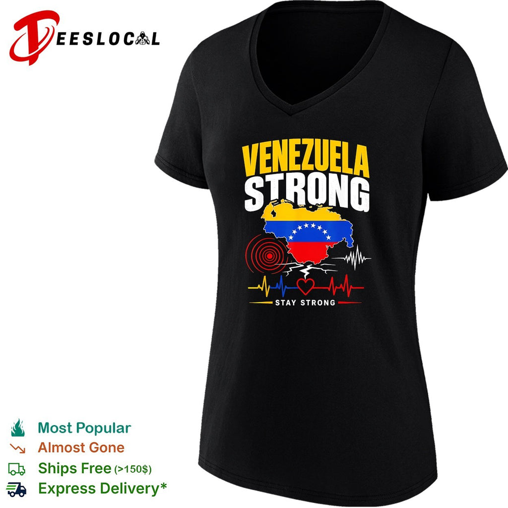 Venezuela strong stay strong map shirt