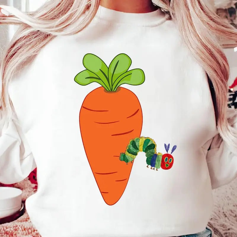 Very Hungry Caterpillar Children's Books Shirt, Cute Caterpillar Shirt, Funny Caterpillar Shirt, Caterpillar Lover Shirt,...
