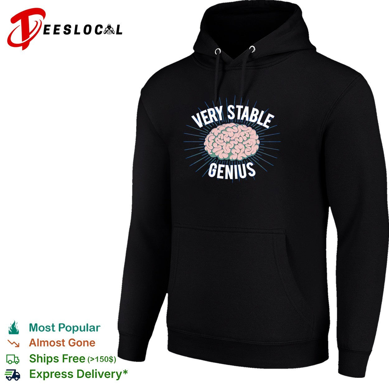 Very stable genius pink brain shirt