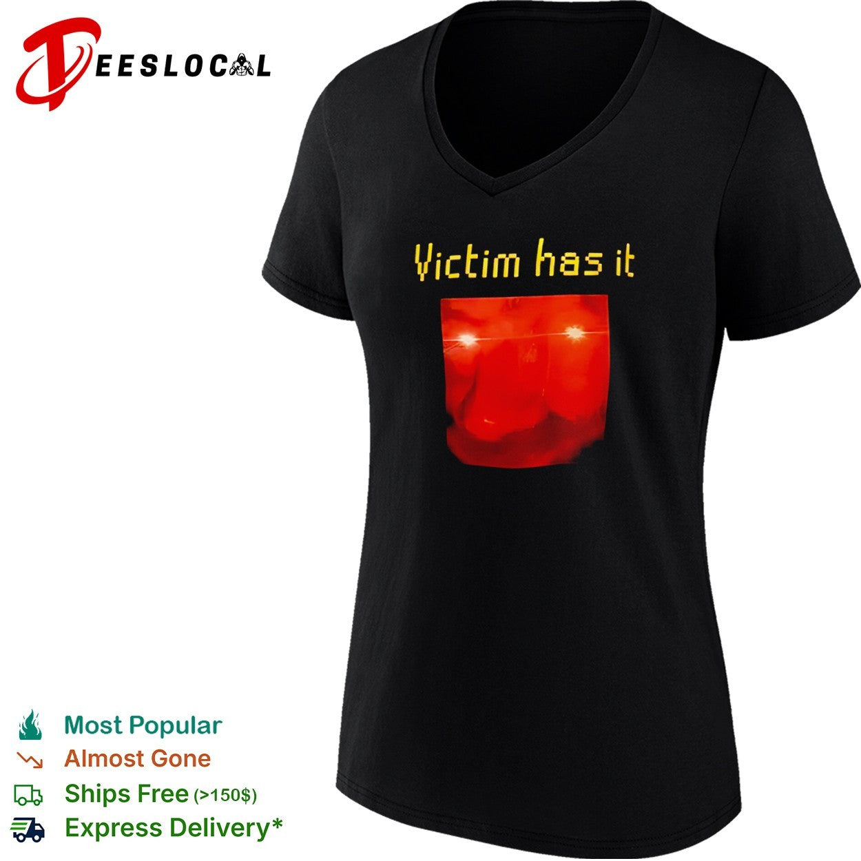 Victim has it shirt