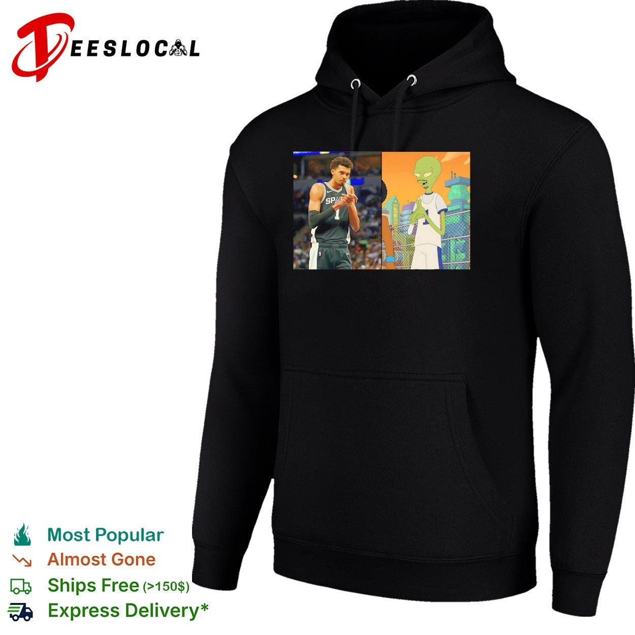 Victor Wembanyama Alien Comparison 2026 Meme Basketball funny shirt