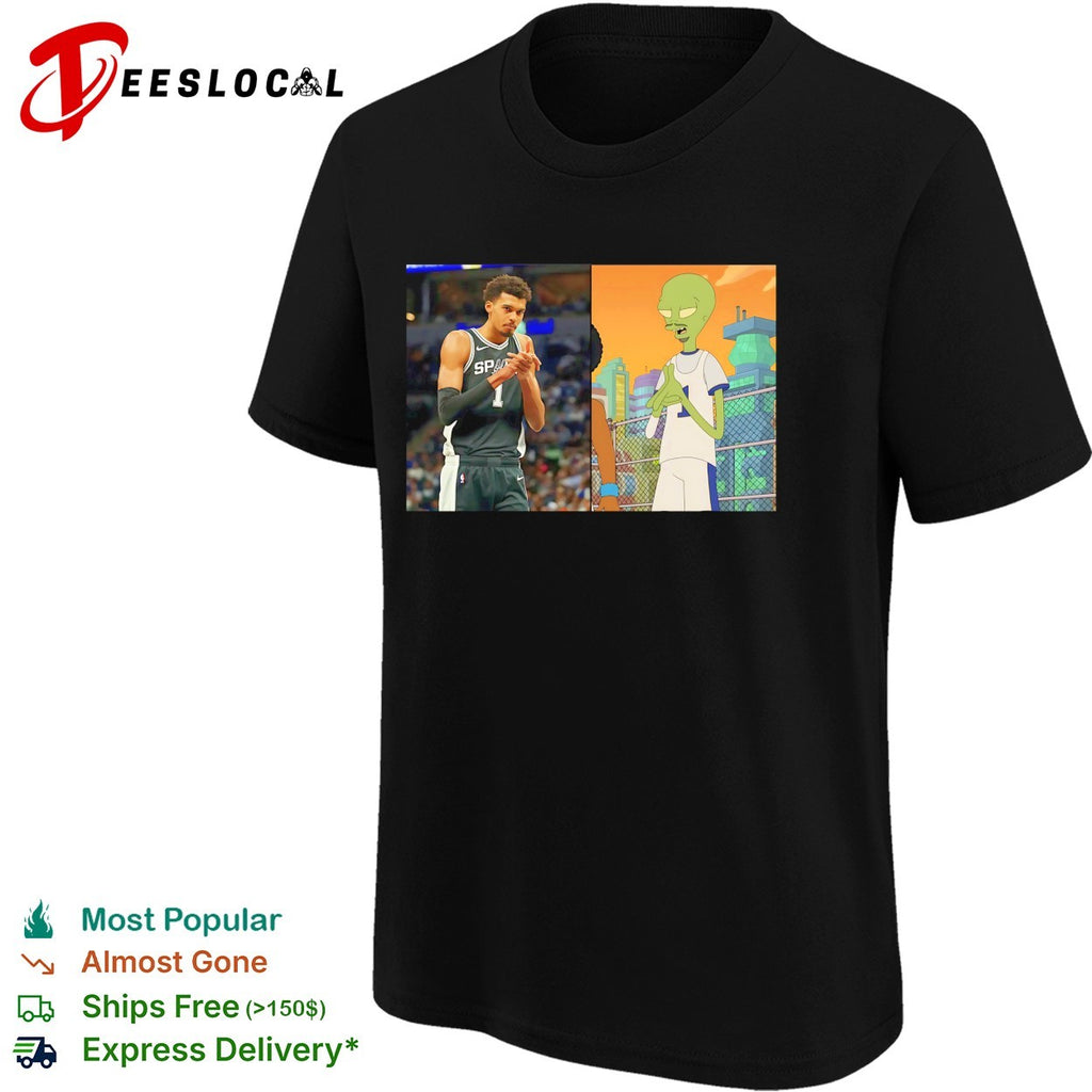 Victor Wembanyama Alien Comparison 2026 Meme Basketball funny shirt