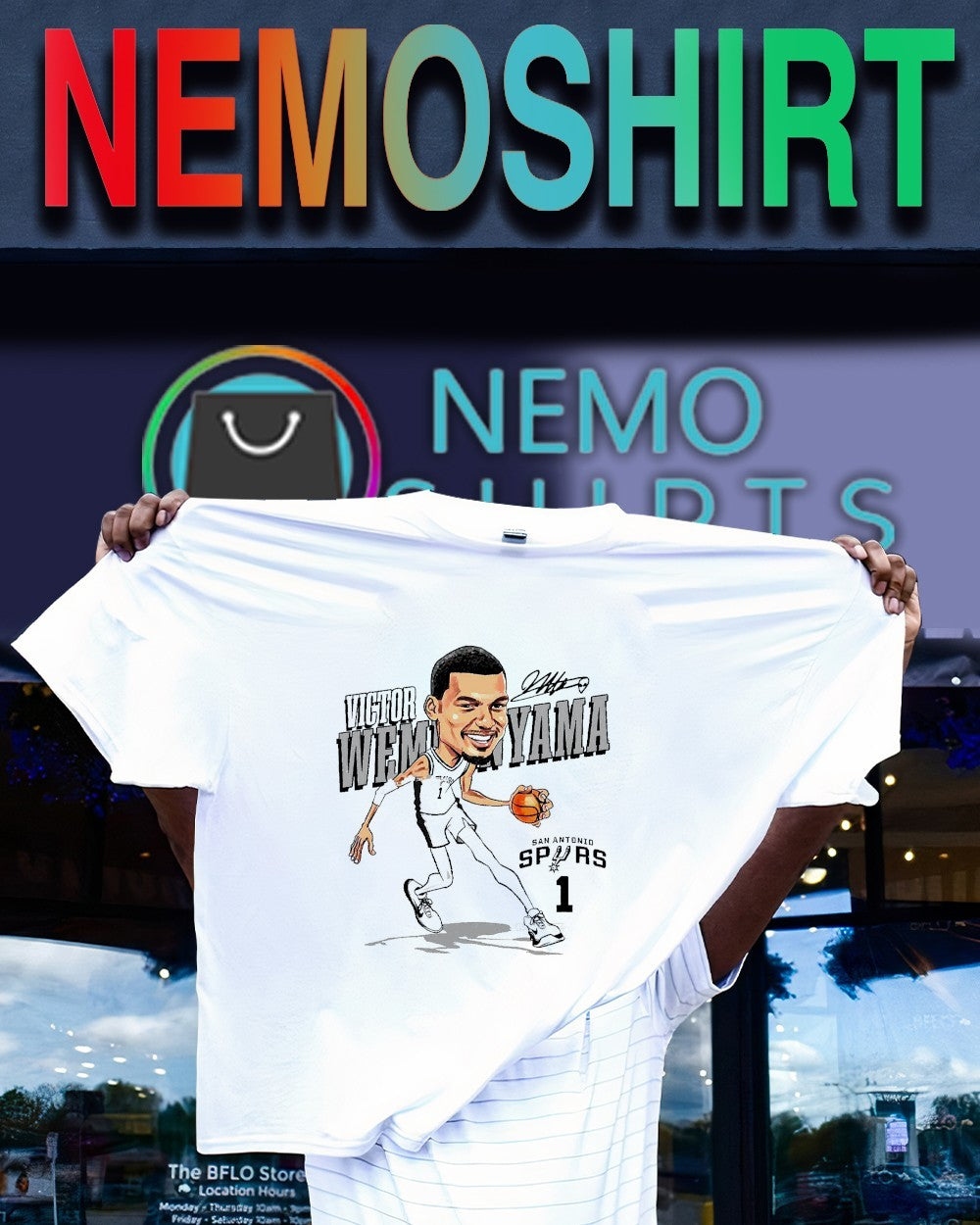 Victor Wembanyama San Antonio Spurs Conference Finals caricature player shirt