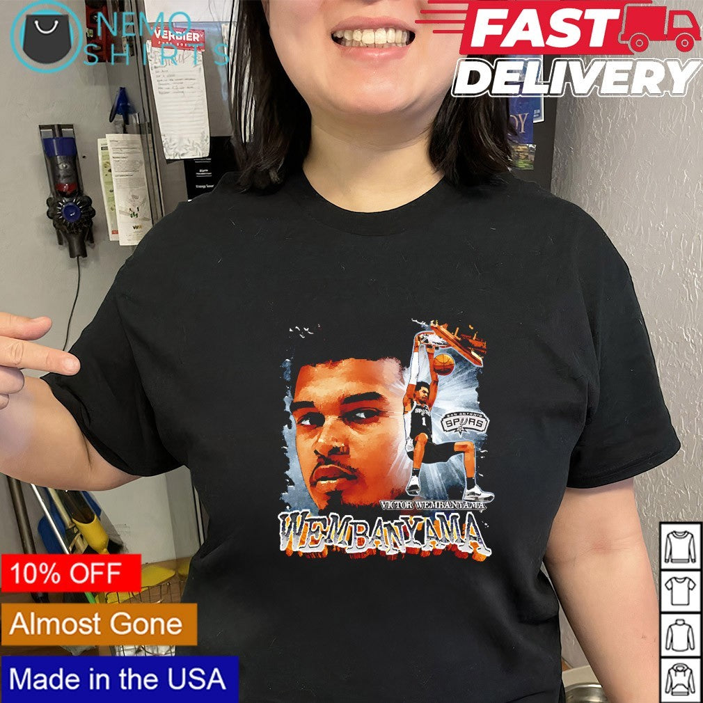 Victor Wembanyama star player San Antonio Spurs baseball team shirt