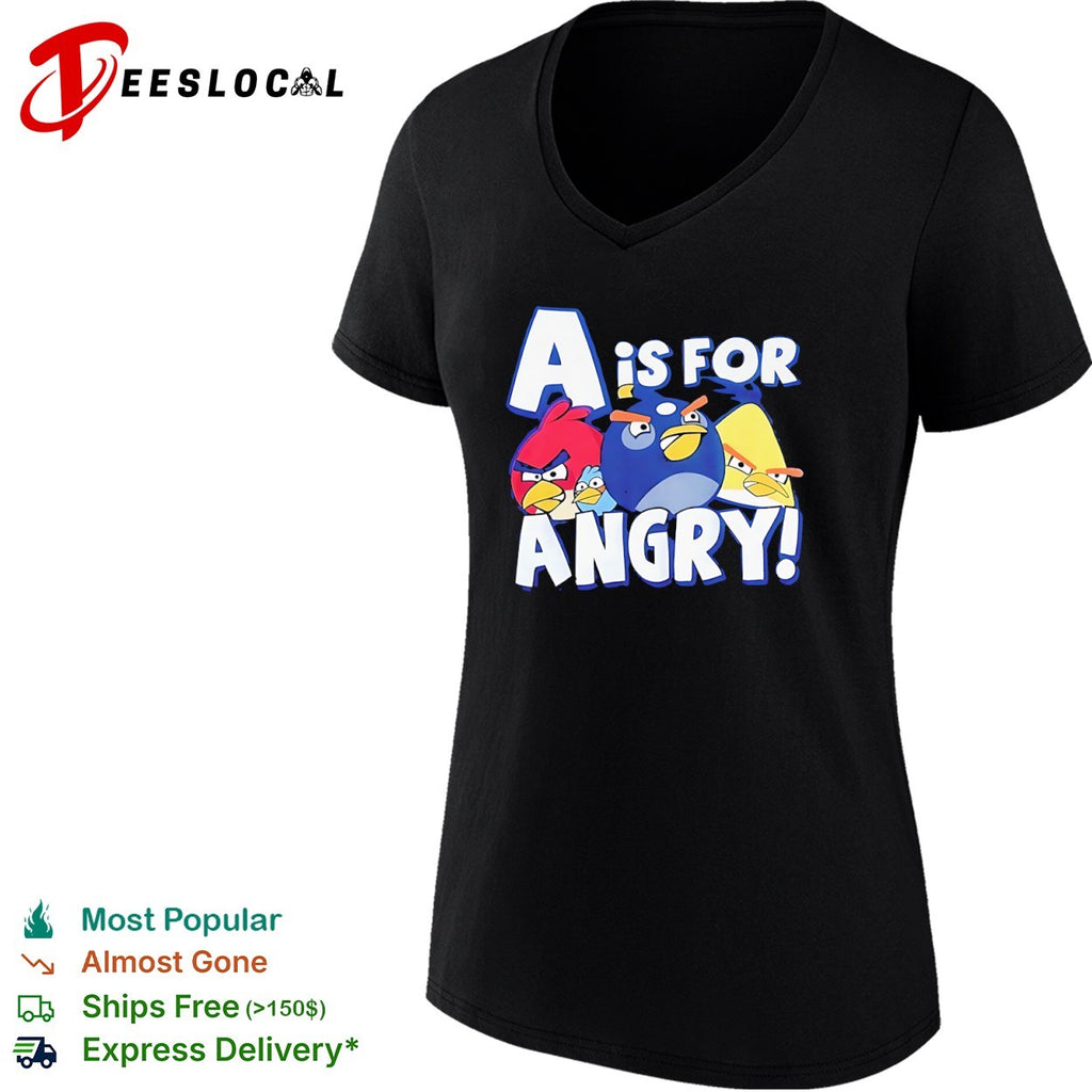 Video game characters a is for angry shirt