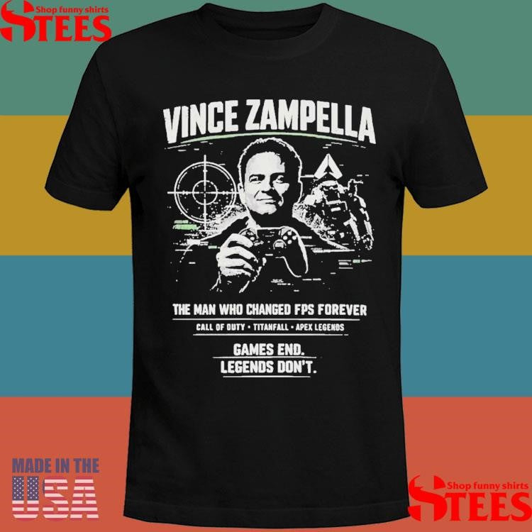 Vince Zampella The Man Who Changed Fps Forever Shirt