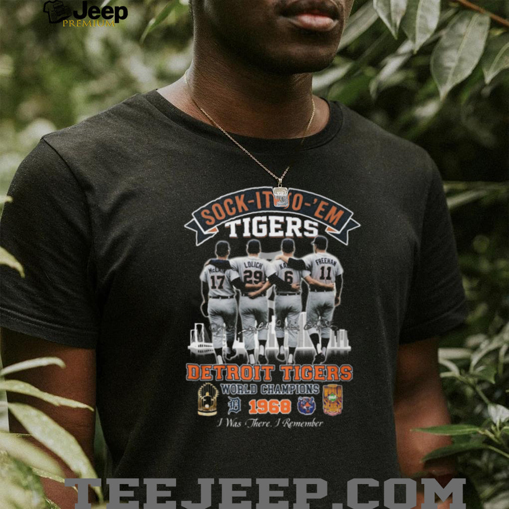 Vintage 1968 Detroit Tigers World Champions “Sock It To ‘Em” Legends T Shirt