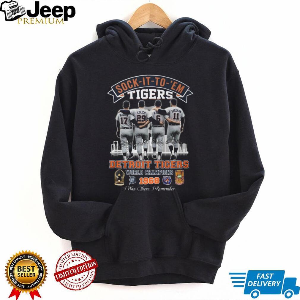 Vintage 1968 Detroit Tigers World Champions “Sock It To ‘Em” Legends T Shirt