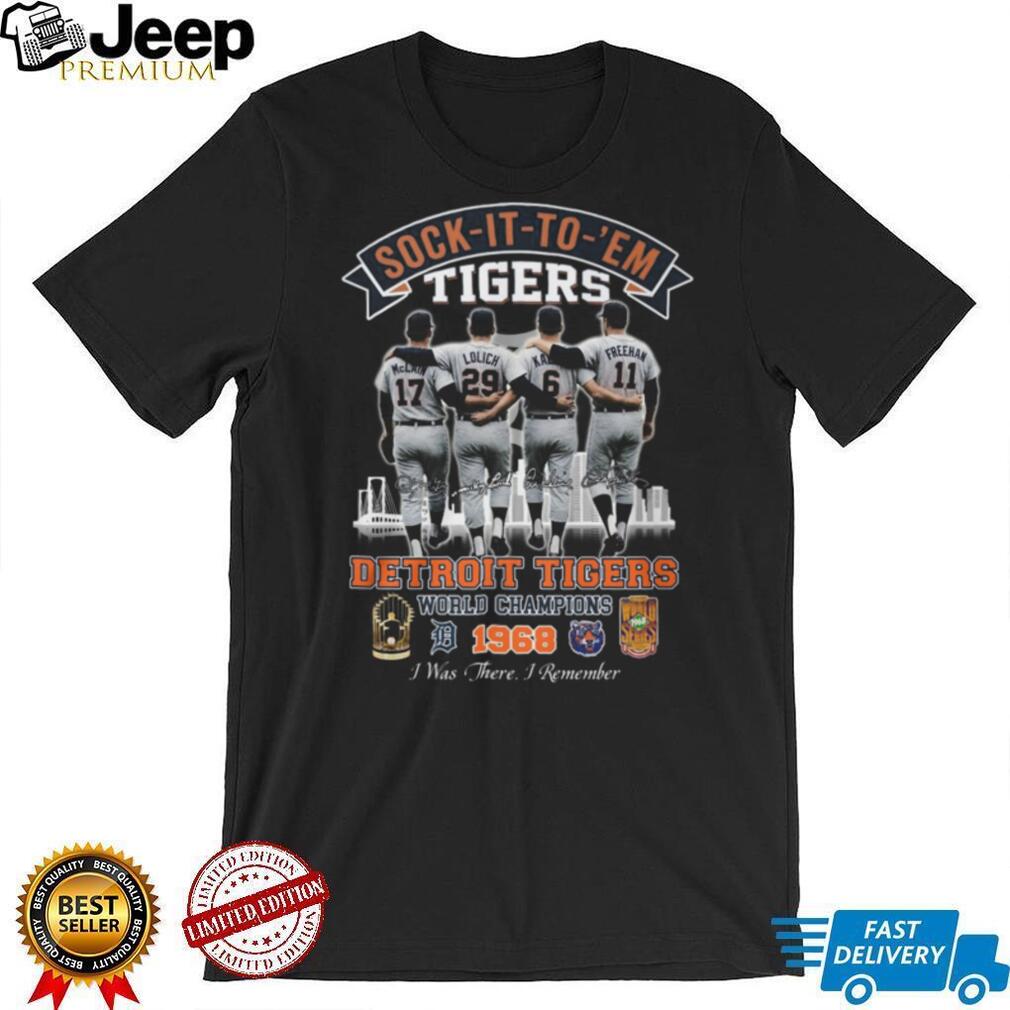 Vintage 1968 Detroit Tigers World Champions “Sock It To ‘Em” Legends T Shirt