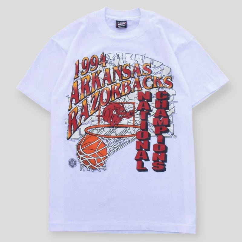 Vintage 1994 Arkansas Razorbacks Shattered Backboard Game T-Shirt, Sweatshirt, Hoodie Classic Cotton | CiraTrend.com