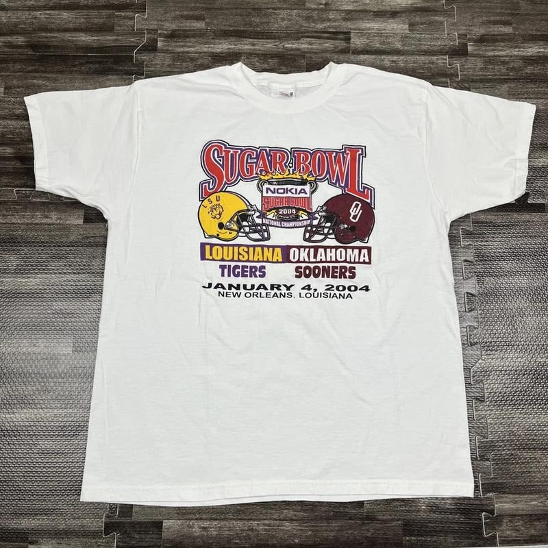 Vintage 2004 BCS National Championship Sugar Bowl T-shirt Retro Sweatshirt Hoodie Unisex47 | CiraTrend.com