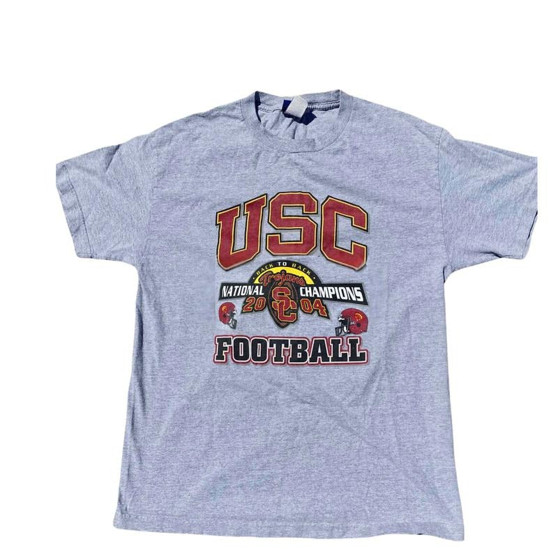 Vintage 2004 USC Trojans Back to Back Football National Champions T-Shirt Hoodie, Sweatshirt | CiraTrend.com