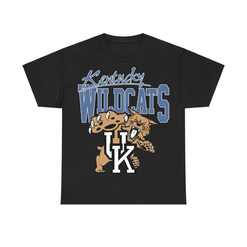 Vintage 90s NCAA University of Kentucky Wildcats Shirt, Sport Shirt, Vintage Graphic Shirt for Men, for Women Streetwear...