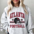 Vintage Atlanta Football Crewneck Sweatshirt, Falcons Football Crewneck, Football Sweatshirt, Atlanta Sweatshirt...