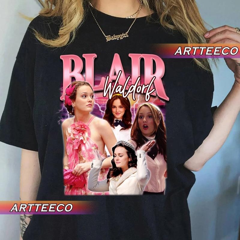 Vintage Blair Waldorf T-shirts Sweatshirt Bootleg Tee Hoodie Cotton | CiraTrend.com