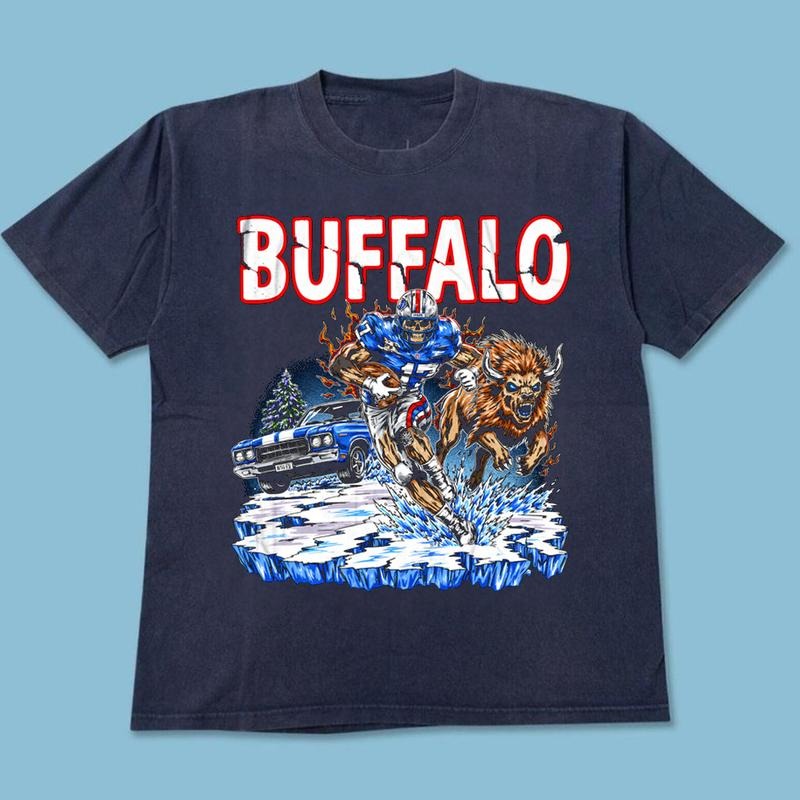 Vintage Buffalo Football Cotton Game Day Unisex T shirt Hoodie, Sweatshirt | CiraTrend.com