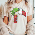 Vintage Christmas Shirt Grnnch Hand Holding Truly Fruit Punch Funny Christmas Drinking Tshirt Hoodie, Sweatshirt