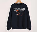 Vintage Cleveland Football Mascot Retro 90s Black Sweatshirt, Cleveland Football Team Shirt, American Football Sweater,...