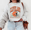 Vintage Cleveland Football Sweatshirt, Vintage Style Cleveland Football Crewneck, America Football Sweatshirt, Cleveland...