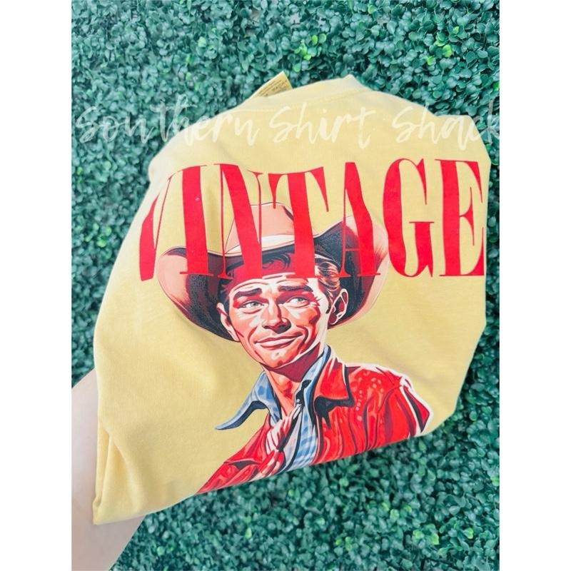 Vintage Cowboy T shirt  | Mustard comfort colors T shirt top Hoodie, Sweatshirt | CiraTrend.com