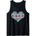 Vintage Flag of Chicago Heart Home Men Women Kids Tank Top MADE IN USA T-Shirts, Hoodie, Sweatshirt | CiraTrend.com