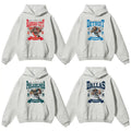 Vintage Football Hoodie, Hometown Pullover, Ash Grey All Team Football Hoodie, Unisex Hoodie T-Shirts, Sweatshirt